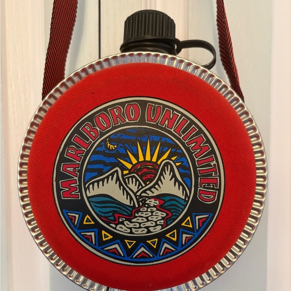 Coleman Other - Vintage Coleman Marlboro Unlimited Canteen | Red Round Camping Water Bottle